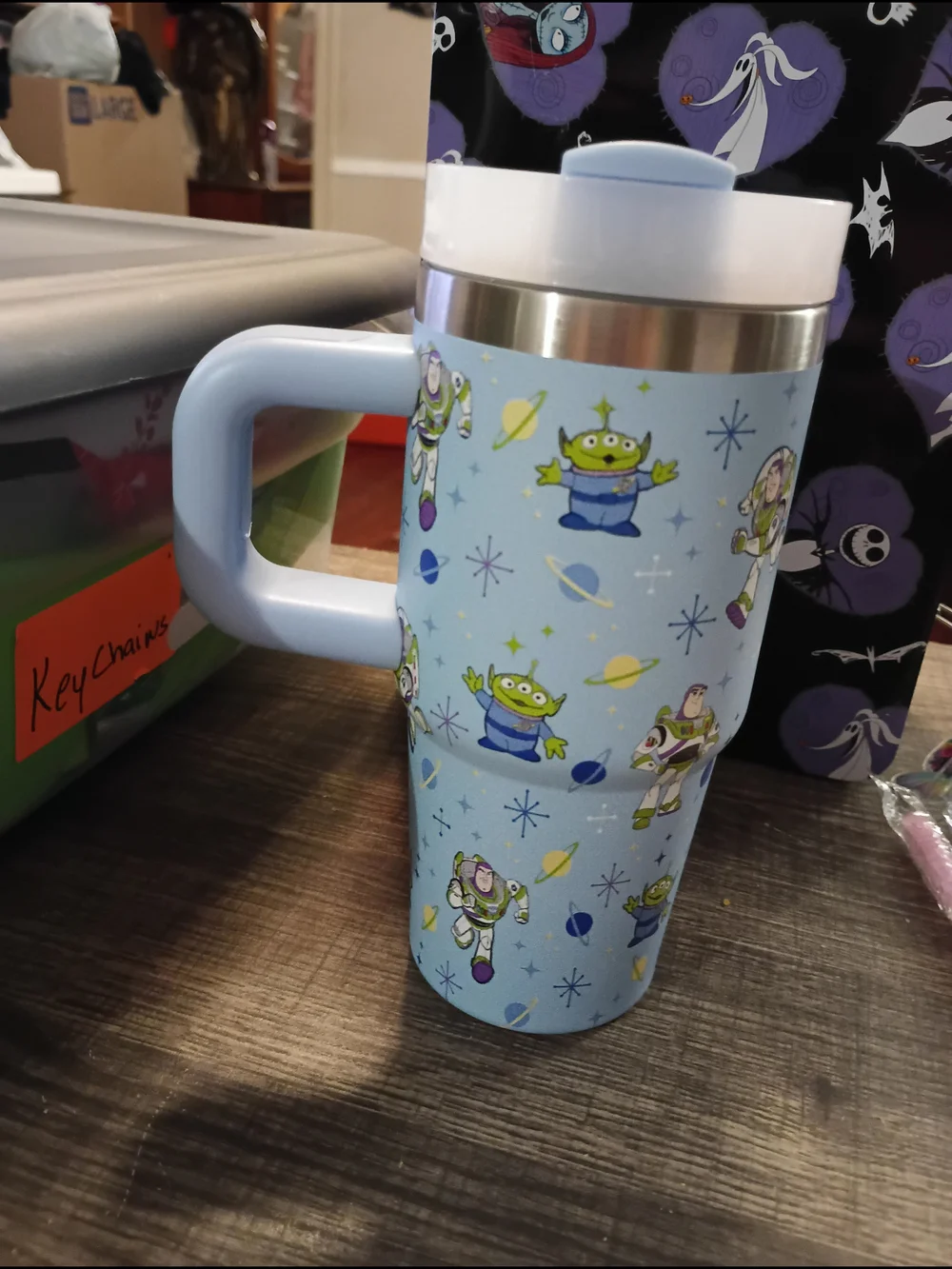 Toy Story Blue Travel Tumbler with Handle